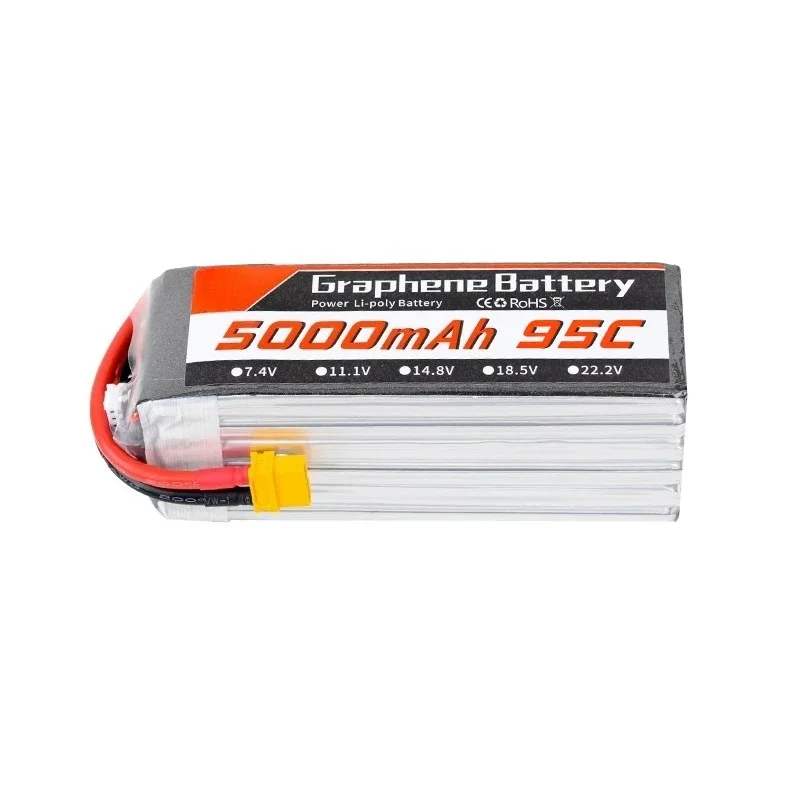 5000mAh 6S 22.2V 95C Graphene  - 6S Lipo Battery 22.2V 5000Mah ulasan dan harga