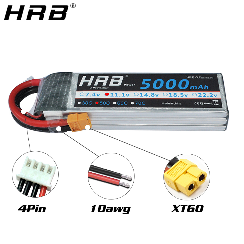 HRB Lithium Battery 4S 14.8V 5 - 4S Lipo Battery 14.8V 6000Mah ulasan dan harga