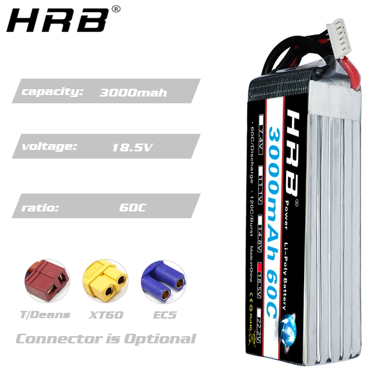 HRB lipo Battery 2S 3S 4S 6S 5 - 4S Lipo Battery 14.8V 6000Mah ulasan dan harga